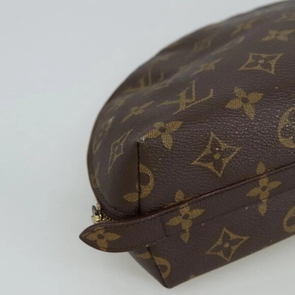 LOUIS VUITTON Monogram Trousse Demi Ronde Cosmetic Pouch M47520 LV Auth 101823 - Picture 5 of 16